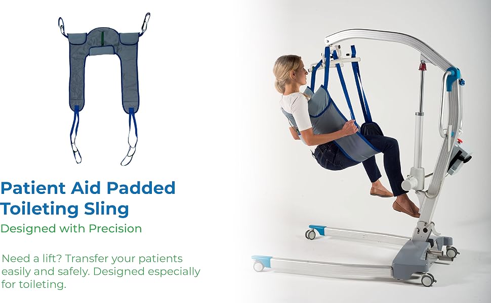 Patient Aid Padded Toileting Sling - Designed with Precision