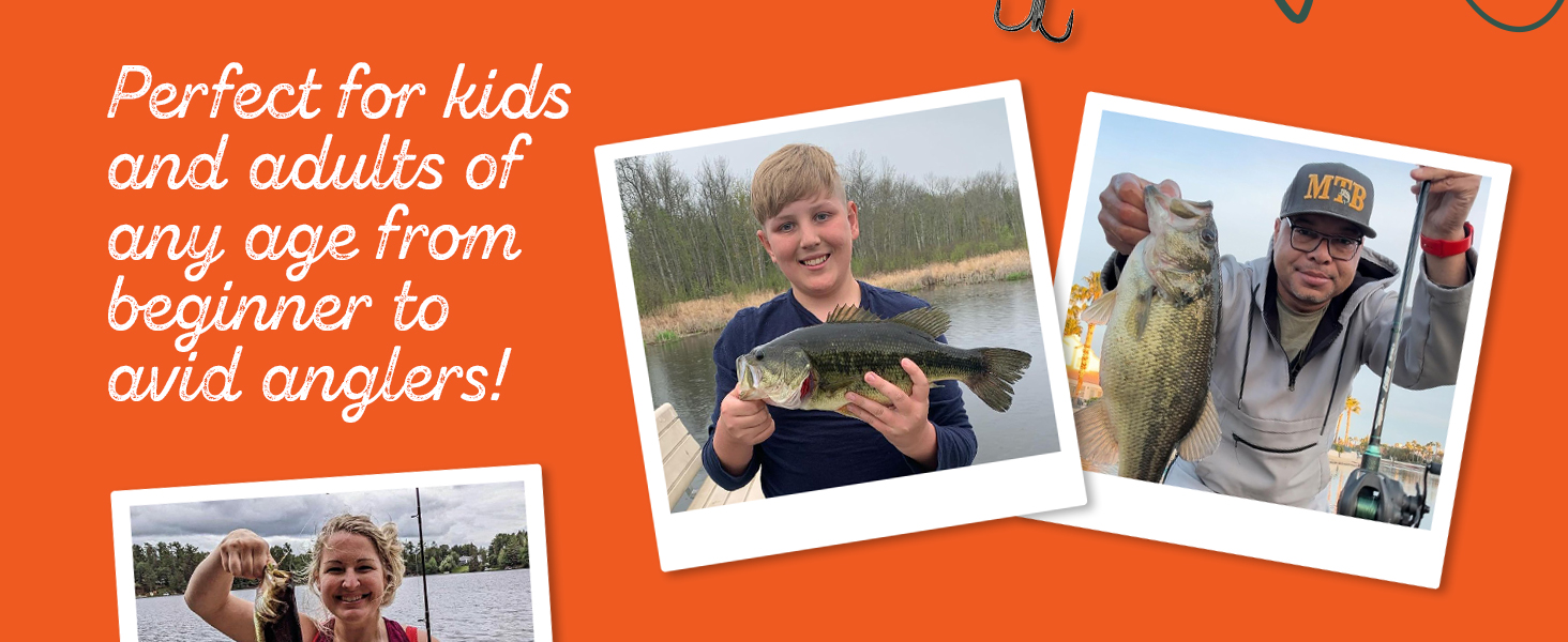 Perfect for kids and adults of any age from beginner to avid anglers
