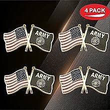 Small Mini Crossed Double Friendship Lapel Pin Badges Emblems Flag