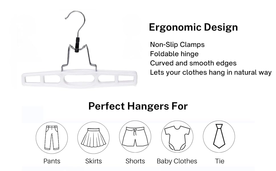 Perfect hanger for all your bottom wear irrespective of their size &amp; weight it will carry them all