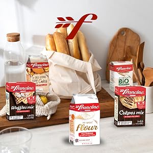 francine cake flour wheat flour organic crepes mix waffle mix cake mix