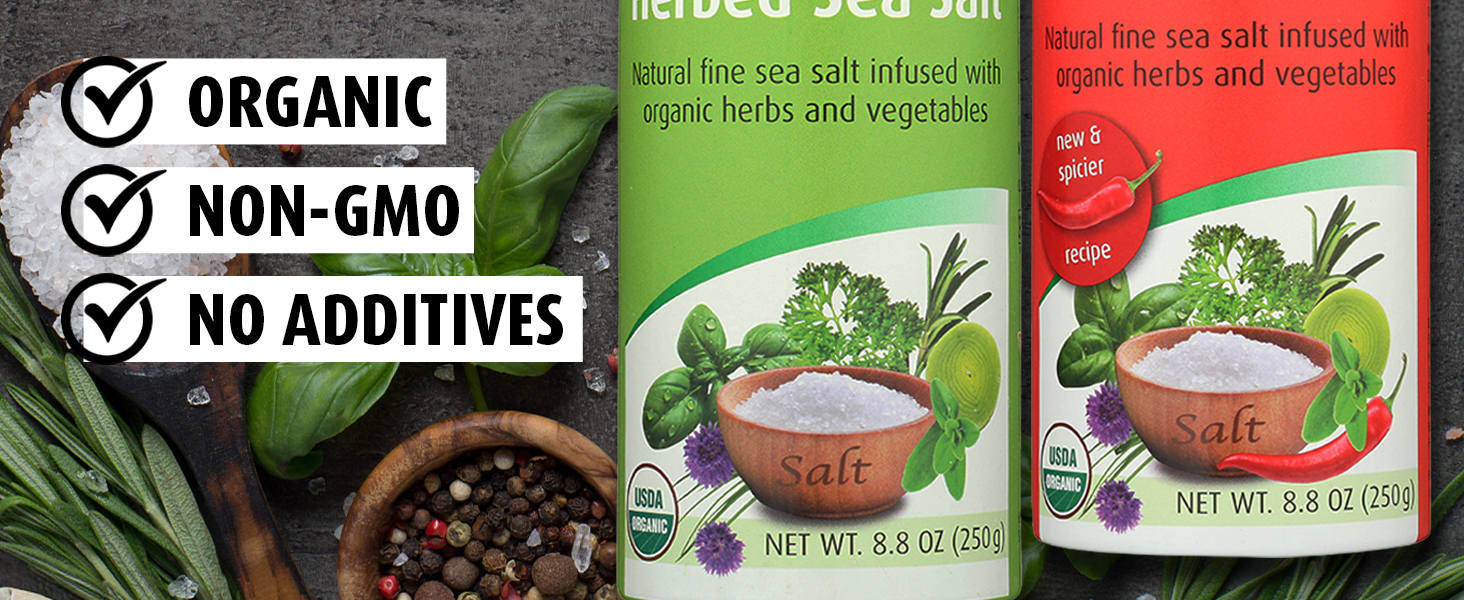 Herbamare fine sea salt, organic herbs and vegetables