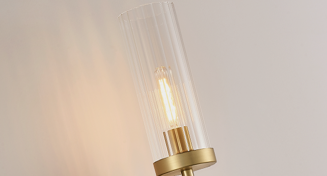 Modern Brushed Brass Wall Sconce