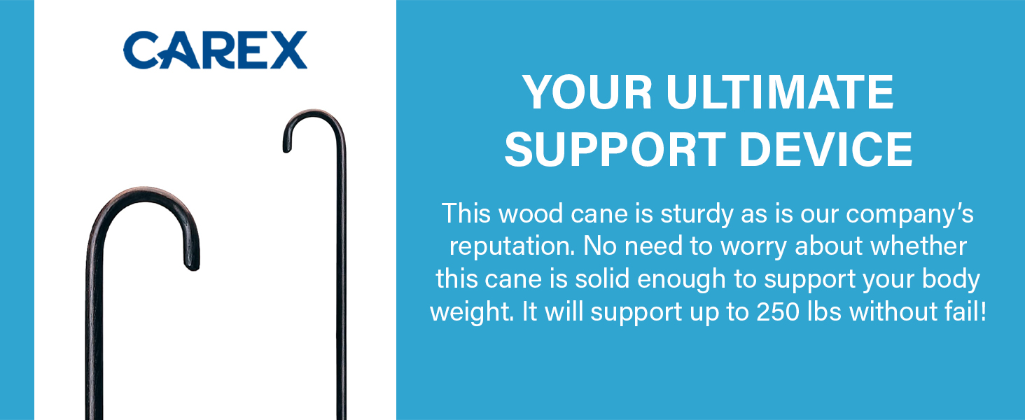 Wooden Walking Cane Round Handle Walnut Finish