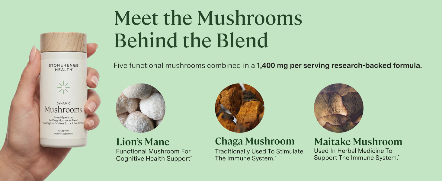 Stonehenge Health Dynamic Mushrooms