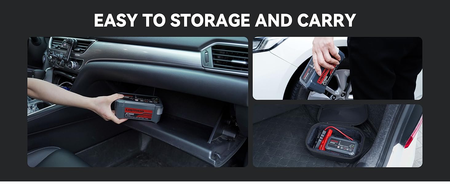 car battery charger and jump starter