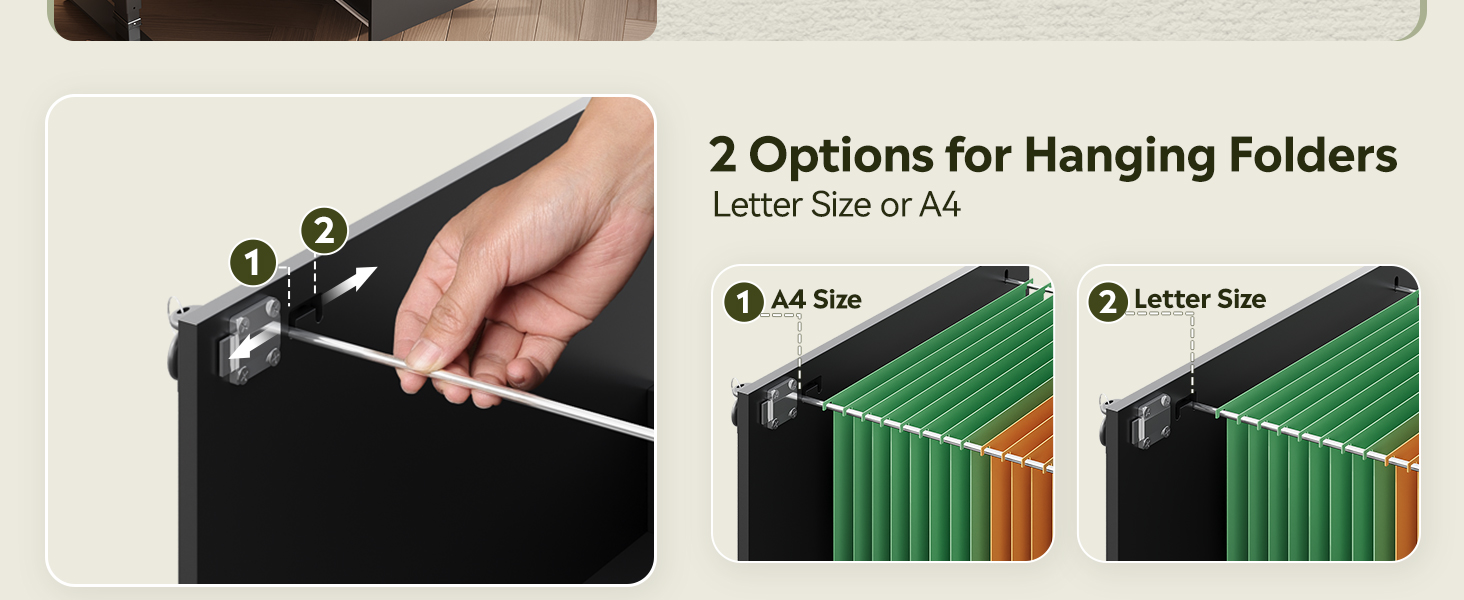 DEVAISE 3 Drawer Vertical Filing Cabinet