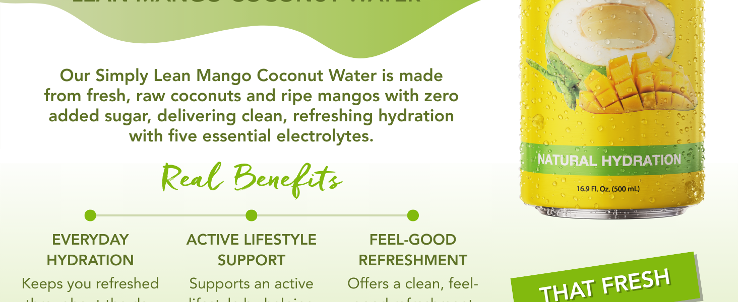 lean mango coconut water
