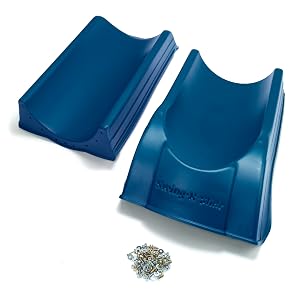 straight slide, swing set slide, blue slide, replacement slide, plastic slide, 2 piece slide