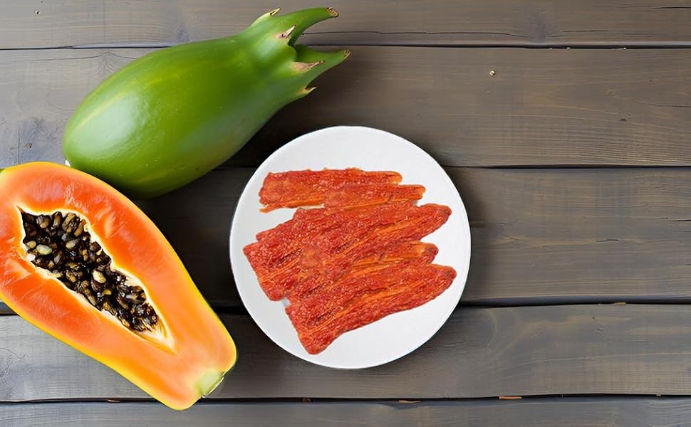 All Natural Dried Papaya Spears Snacks