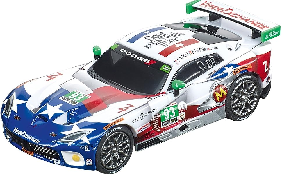 Carrera GO!!! 1:43 Scale Electric Analog Slot Car 20064160 64160 2015 SRT Viper Ben Keating Team