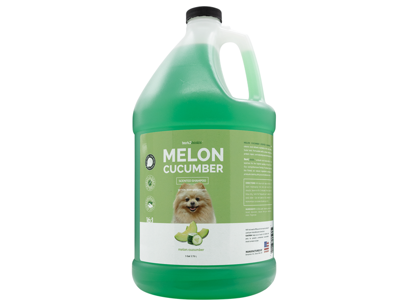 bark2basics melon cucumber pet shampoo 1 gallon for dogs cats groomers use bulk
