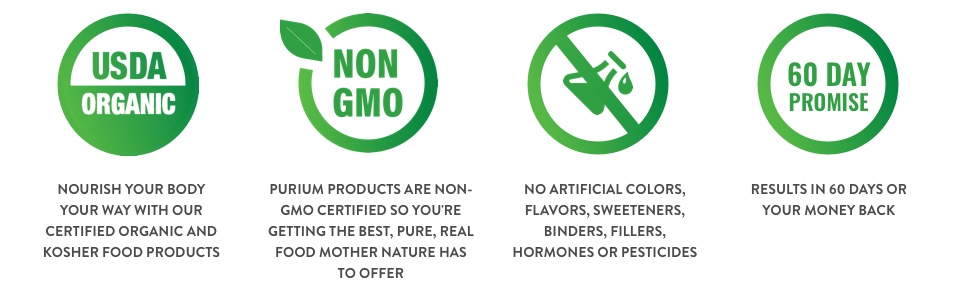USDA organic, non GMO, no artificial colors
