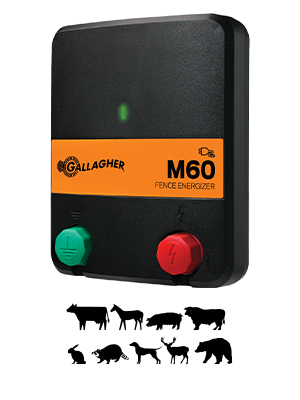 gallagher electric fence charger energizer livestock cattle horse dog pet ac joule mile 110 volt