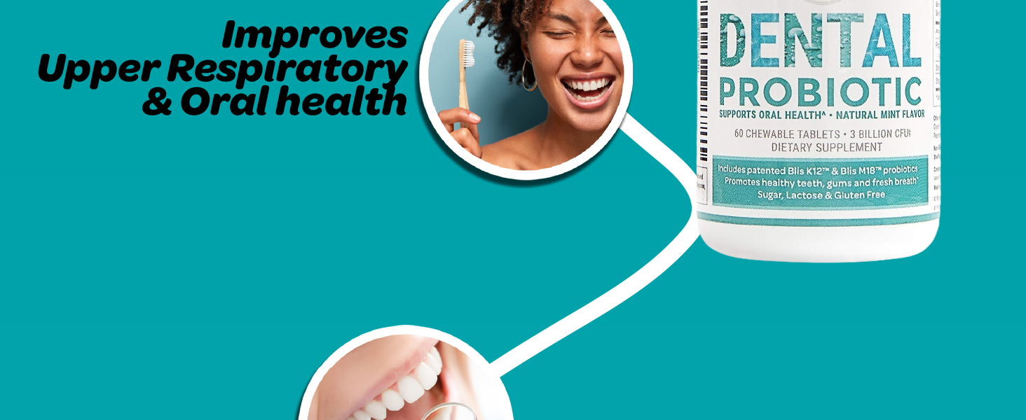 Dental Probiotic Vegan Supplement Boosts Oral Health Fights Bad Breath