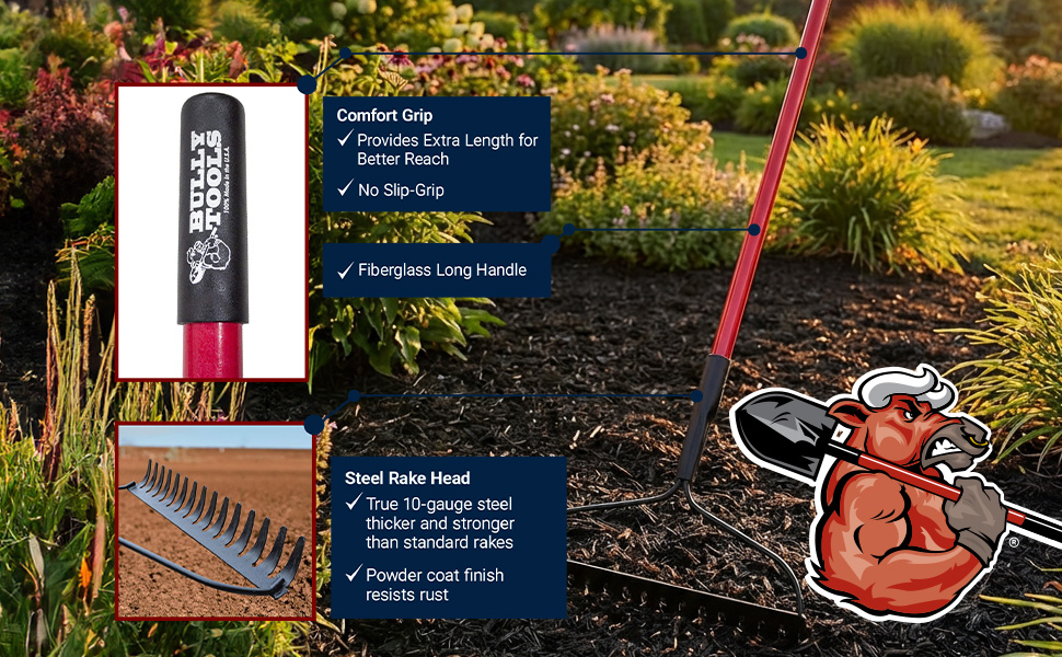 Bow Rake 16" Tines