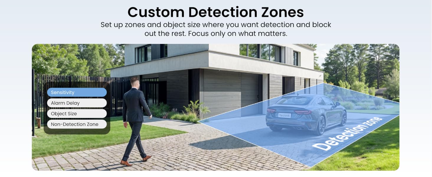 custom detection zones