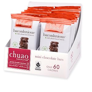 Baconluxious with Plant-Based Bacon Mini Chocolate Bars