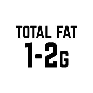 1 to 2 grams of total fat