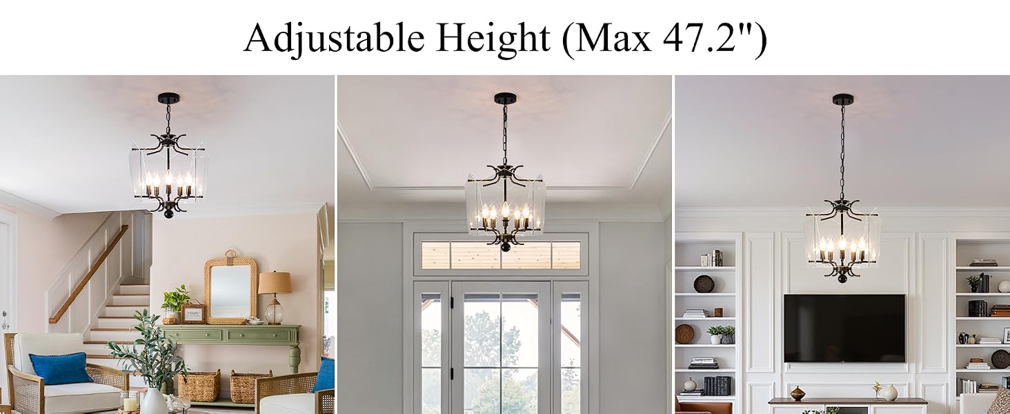 mid century retro glass chandelier for farmhouse