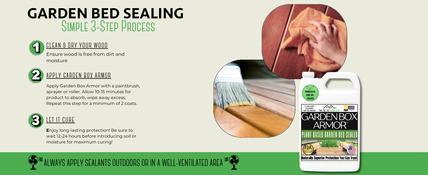 planter raised beds garden box waterproof sealant outside furniture wood sealer