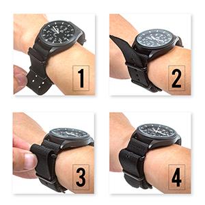 Mens Analog Watch Glow in The Dark Watches for Men Military Army Field Work Casual 24 Hour Green
