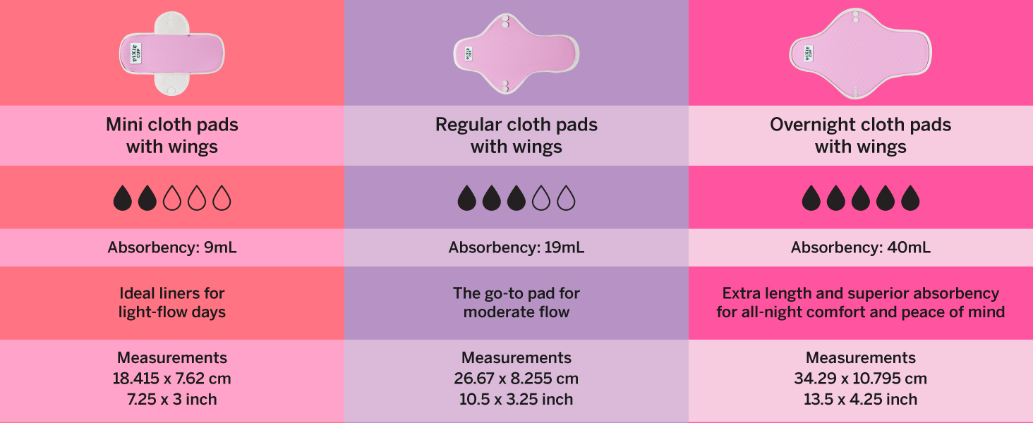 reusable pads organic cotton cloth pads