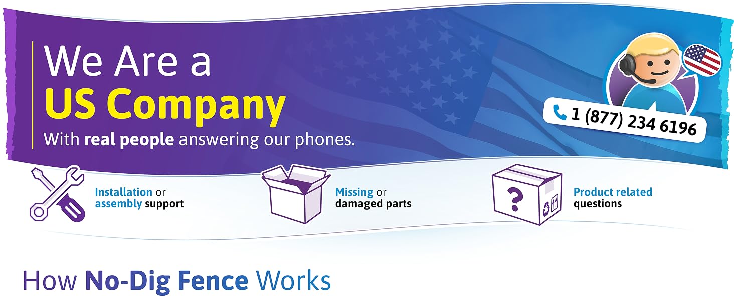 WamBam Fence US-based company graphic with branded illustration and flag background