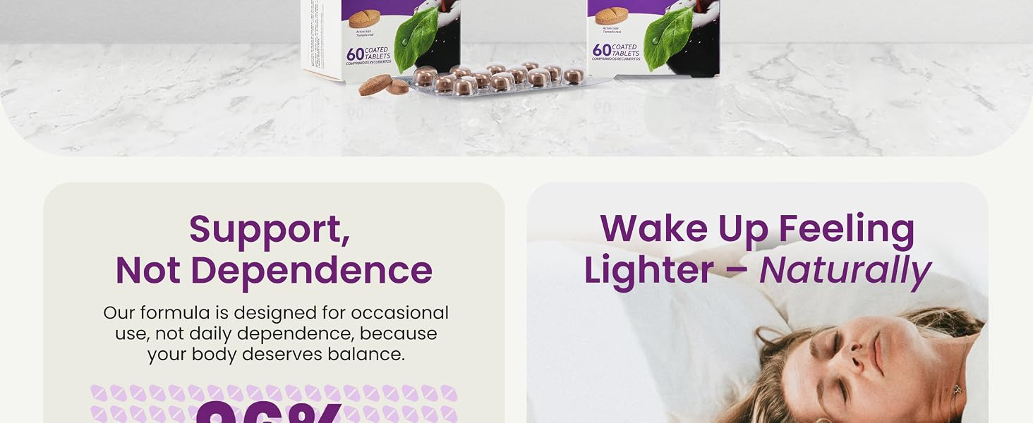 relief in 3 simple steps. take 2 tablets at night with water. wake up feeling more comfortable.