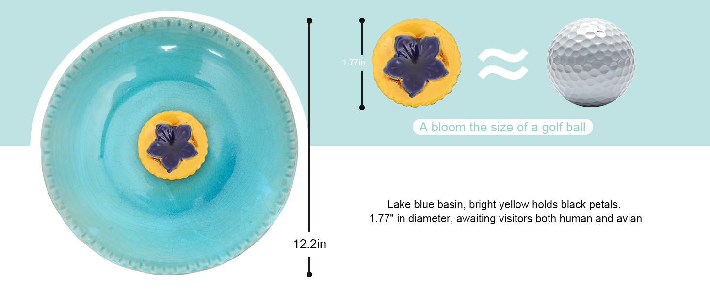 large capacity bird bath