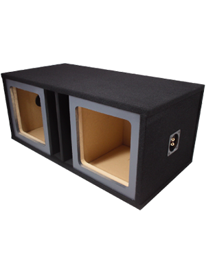 Dual 15″ Vented Square Paintable Sub Box fits Kicker L7 Subwooofer