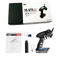 RC Transmitters Transmitter and Receiver Flysky FS-GT5 Flysky FS-BS6 Receiver 6CH RC transmitter
