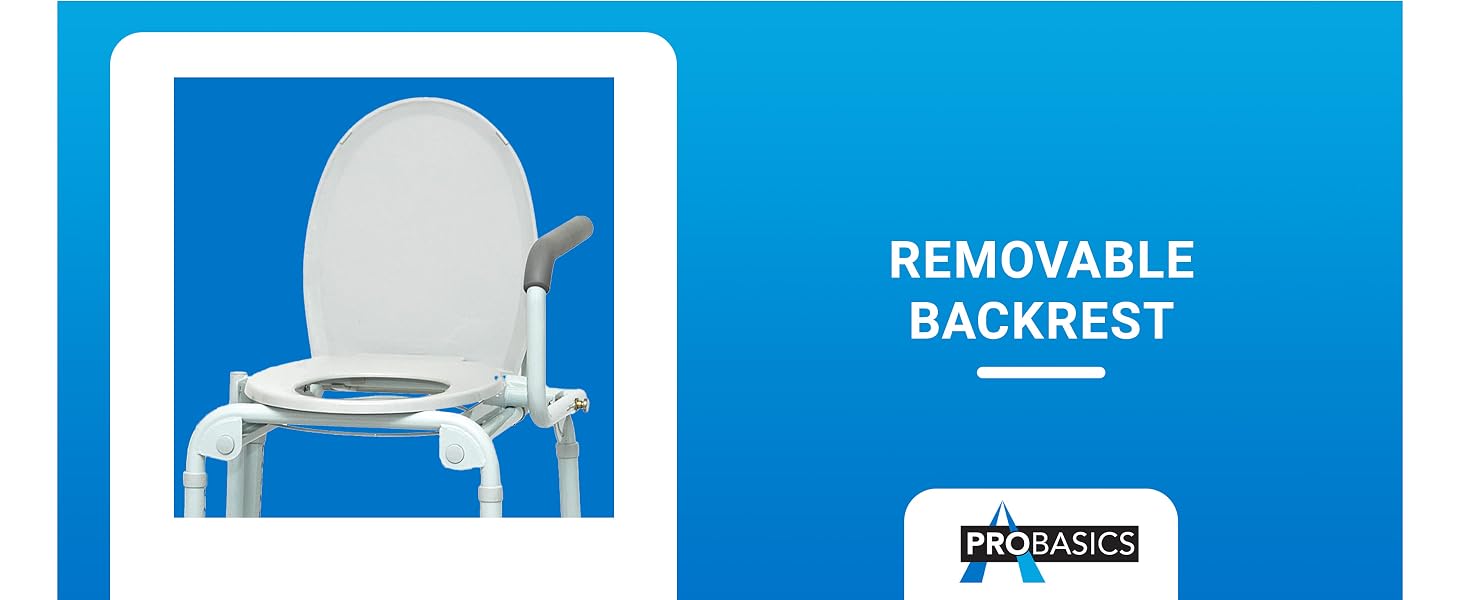 Drop Arm Commode for Elederly, Seniors, and Disabled People