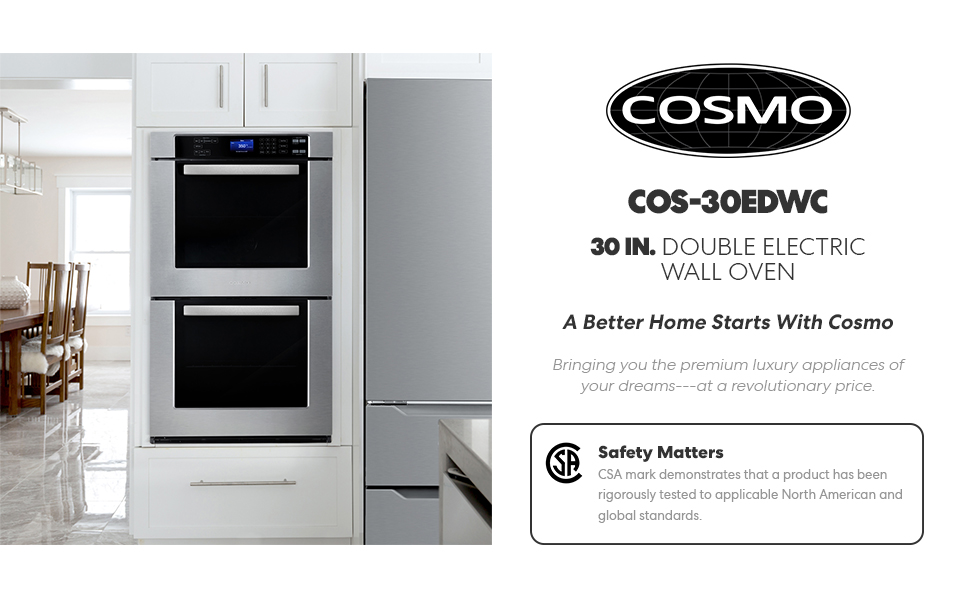 COS-30EDWC, wall oven, double oven, double wall oven, convection oven, electric oven