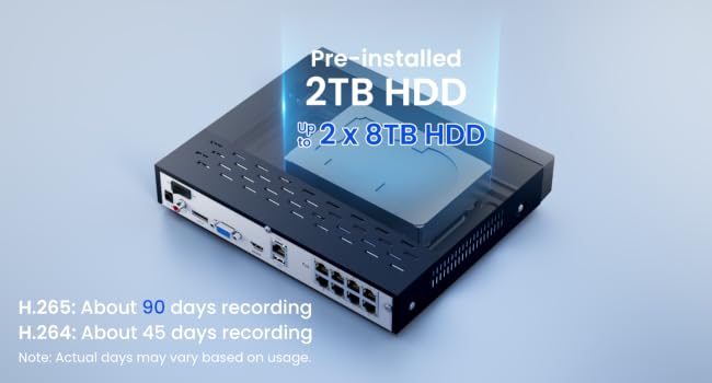 pre-installed 2TB HDD