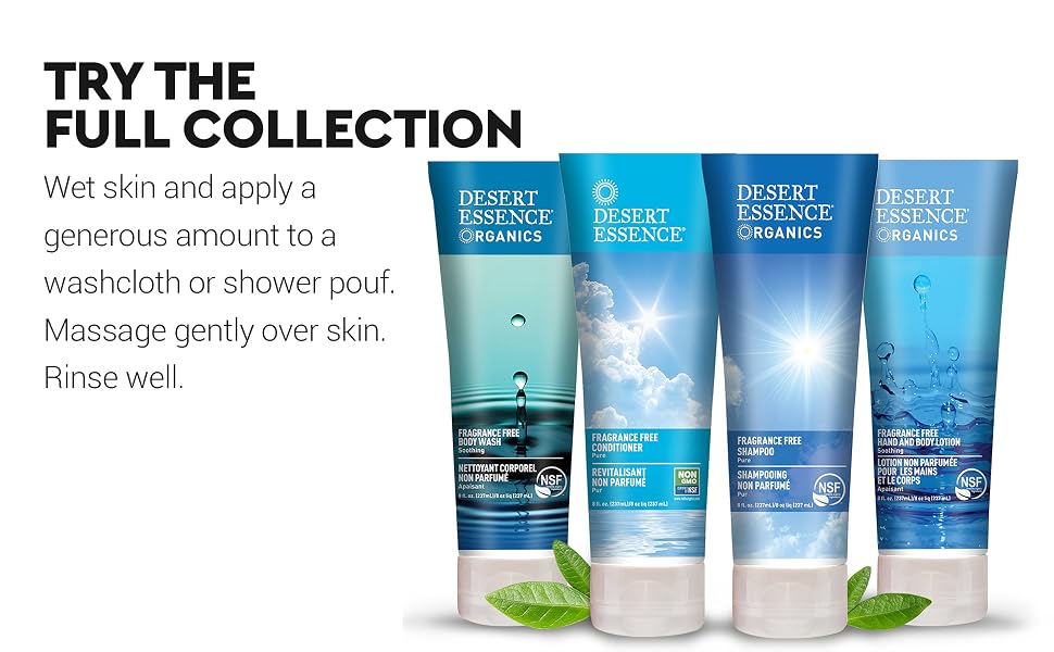 Fragrance Free Collection, Desert Essence Fragrance Free bundle