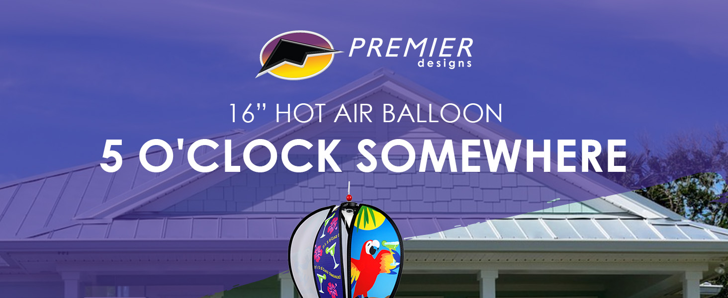Colorful outdoor spinner, wind-powered decor, unique garden ornament, easy assembly hot air balloon