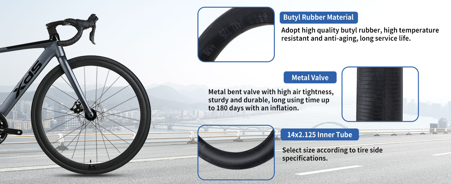one ebike innertube 14 inch heavy duty