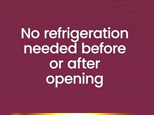 no refrigeration needed before opening