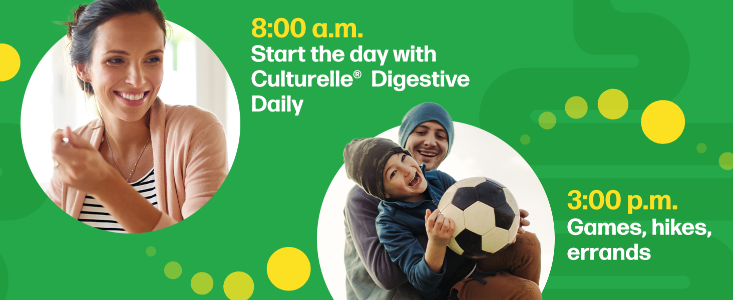 Culturelle Daily Probiotics For Digestive Health + Prebiotics for Women Men Gas Diarrhea