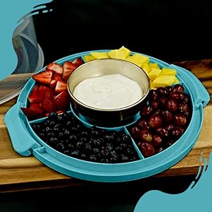 5 section serving tray