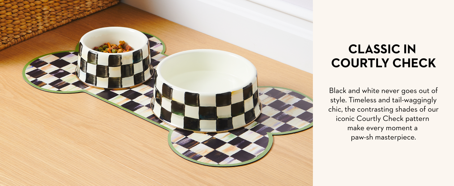 Courtly Check iconic pattern for your cats &amp;amp; dogs.