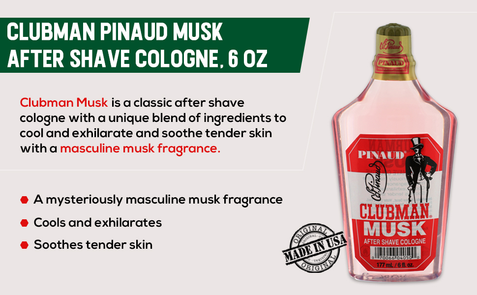 Clubman Musk After Shave Lotion, 6 fl oz