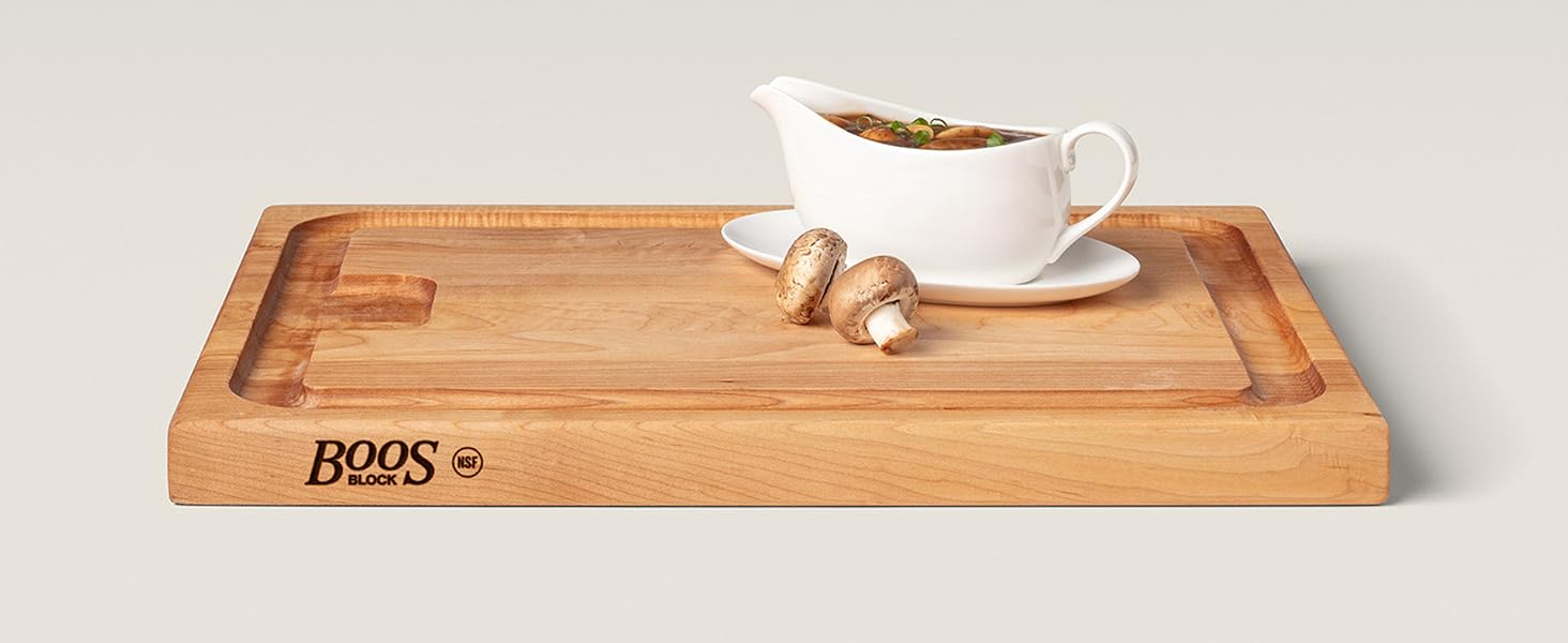 Cup on wood board, beige.