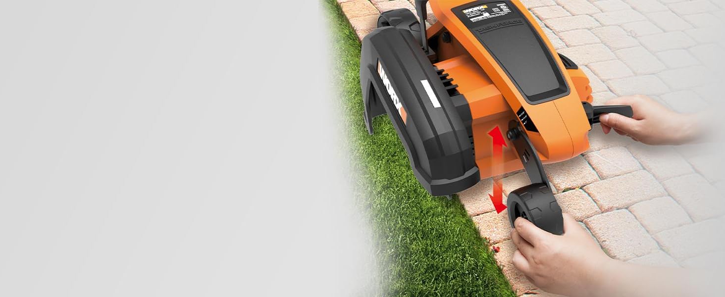 lawn edger, electric lawn edger, garden edger, lawn edging tool, grass edger, battery powered
