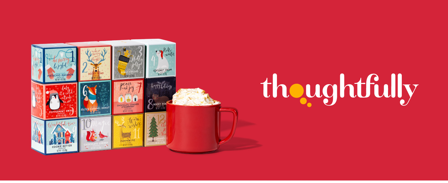 12 days of cocoa advent hot chocolate mix gift set