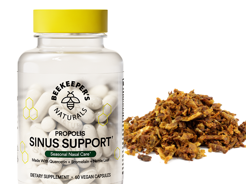 Propolis contains a host of good-for-you compounds, including antioxidants, vitamin C, zinc, &amp;amp; iron