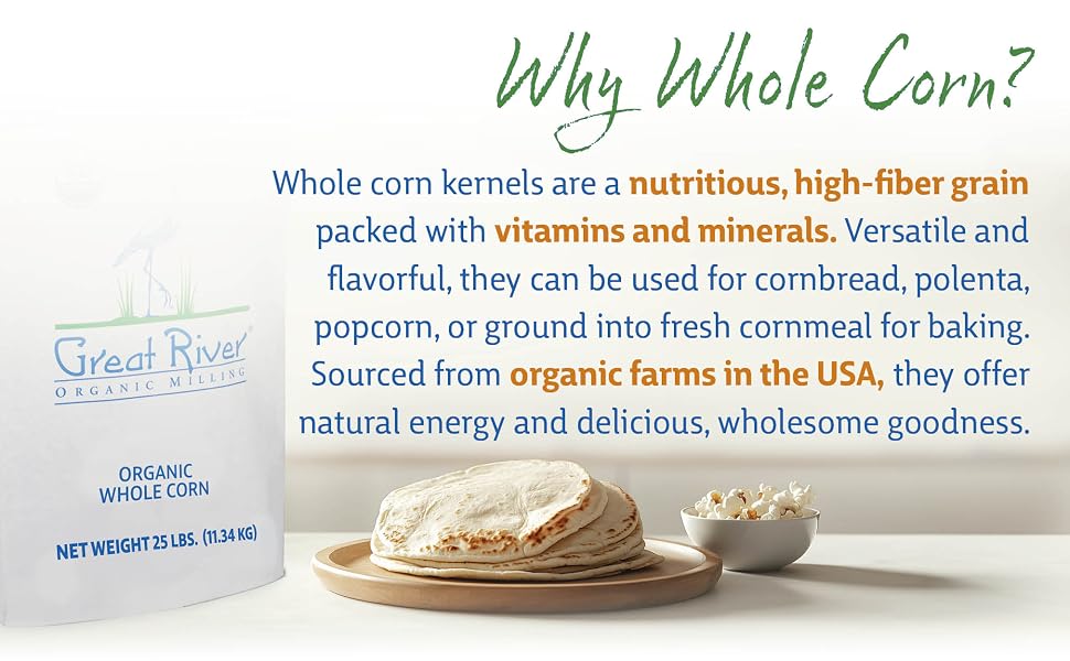 organic corn flour organic corn grain