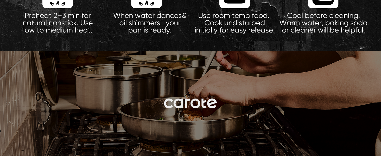 stainless steel cookware set pots and pans