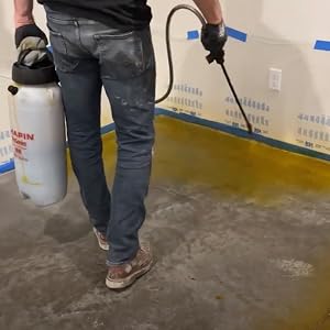 Vivid Acid Stain Applied to Concrete Surface
